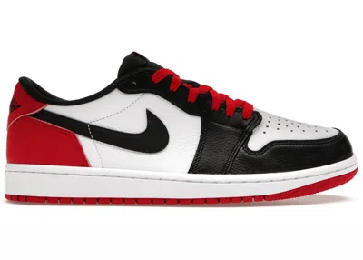 Pre-owned Jordan 1 Retro Low Og Toe (2023) Sneakers In White/varsity Red/black In Multi