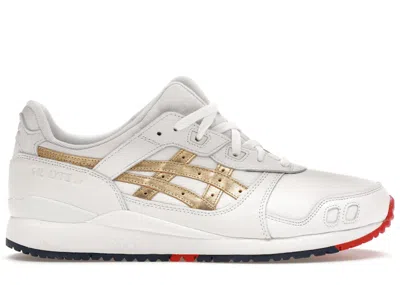 Pre-owned Asics Men's  Gellyte Iii Ronnie Fieg Tokyo Trio Super Sneakers In White/gold