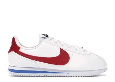 Pre-owned Nike Cortez Basic Forrest Gump Sneakers In White/varsity Royal/black
