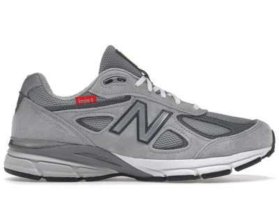 Pre-owned New Balance 990v4 Version 4 Sneakers In Grey/red In Multi