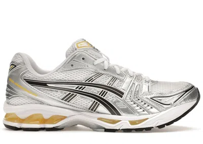 Pre-owned Asics Men's  Gelkayano 14 Sneakers In White/tai Chi Yellow