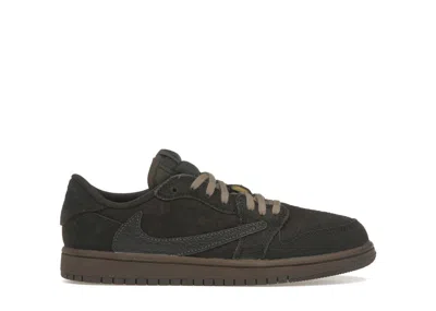 Pre-owned Jordan 1 Retro Low Og Sp Travis Scott Sneakers In Dark Mocha/black/velvet Brown In Multi