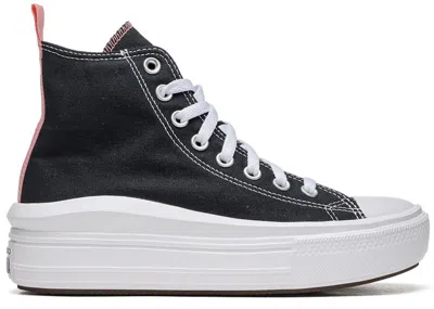 Pre-owned Converse Chuck Taylor All Star Move Platform Sneakers In Black/pink Salt/white In Multi