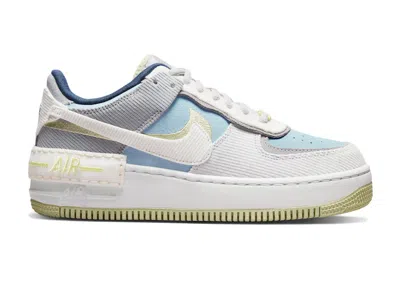Pre-owned Nike Air Force 1 Low Shadow On The Bright Side (women's) Sneakers In Light Grey/white/blue