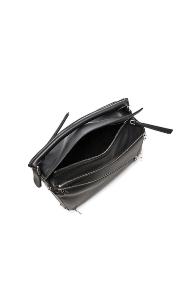 Shop Loewe Puzzle Zips Bag In Black