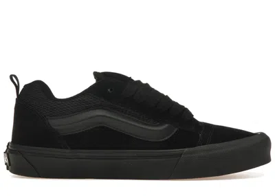 Pre-owned Vans Men's  Knu Skool Triple Sneakers In Black