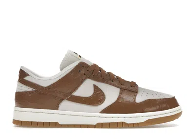 Pre-owned Nike Dunk Low Lx Ostrich (women's) Sneakers In Phantom/ale Brown/sail