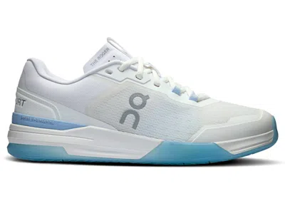 Pre-owned On Men's  The Roger Advantage Pro Sneakers In White/chambray In Multi