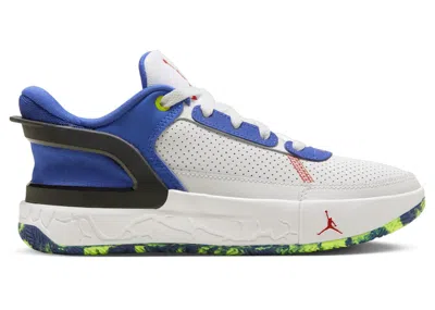 Pre-owned Jordan Day1 Eo University Red Sneakers In White/storm Blue/treasure Blue In Multi