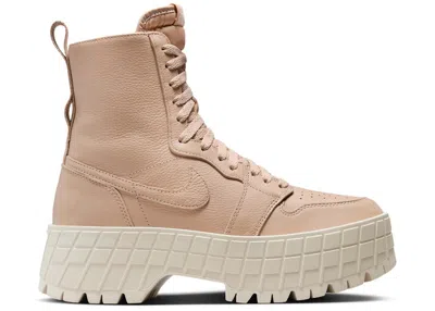 Pre-owned Jordan 1 High Brooklyn (women's) Sneakers In Legend Medium Brown/light Orewood Brown