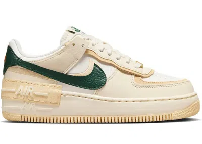 Pre-owned Nike Air Force 1 Low Shadow Fir (women's) Sneakers In Coconut Milk/campfire Orange/pale Vanilla