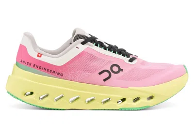 Pre-owned On Running Cloudsurfer Next (women's) Sneakers In Pink/limelight