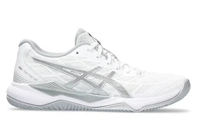 Pre-owned Asics Geltactic 12 (women's) Sneakers In White/pure Silver