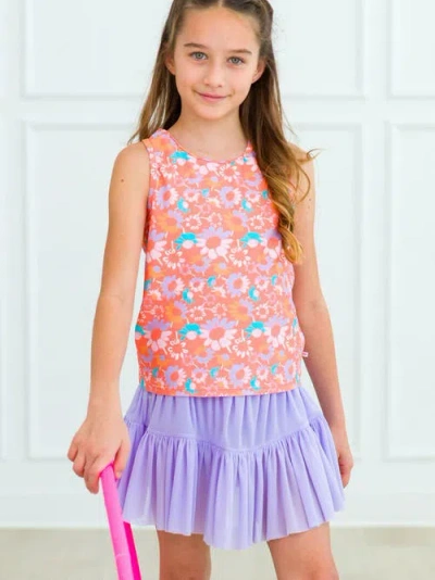 Rufflebutts Girls Upf50+ Active Tulle Skort