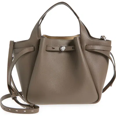 Tory Burch Small Romy Leather Crossbody Bag In Brown