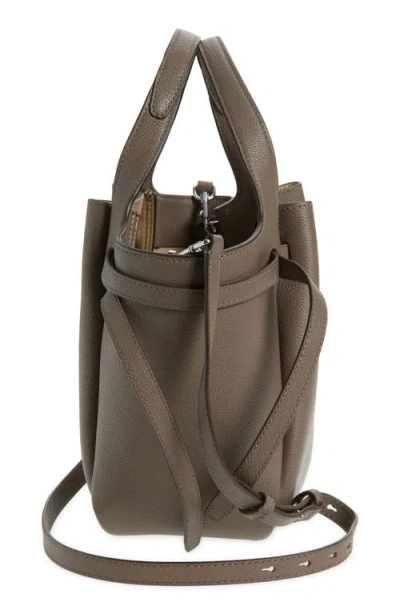 Tory Burch Small Romy Leather Crossbody Bag In Brown