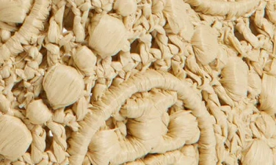 Tory Burch T Monogram Raffia Bucket Bag In Brown