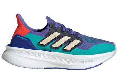 Pre-owned Adidas Originals Ultra Boost 5 Sneakers In Semi Cobalt Blue/crystal Sand/bright Red In Multi