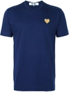 COMME DES GARÇONS PLAY HEART APPLIQUÉ COTTON T-SHIRT,P1T21611663539