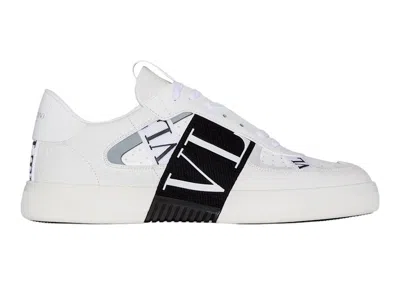 Pre-owned Valentino Garavani Men's  Vl7n Sneaker Low Top Sneakers In White/black/grey