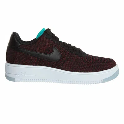 Pre-owned Nike Af1 Flyknit Low (women's) Sneakers In Black/team Red