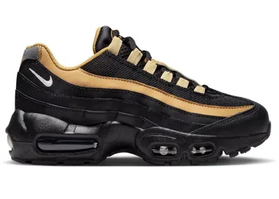 Pre-owned Nike Air Max 95 Recraft Sneakers In Black/elemental Gold/sesame In Multi