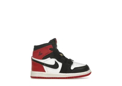 Pre-owned Jordan 1 Retro High Og Toe Reimagined Sneakers In Black/varsity Red In Multi