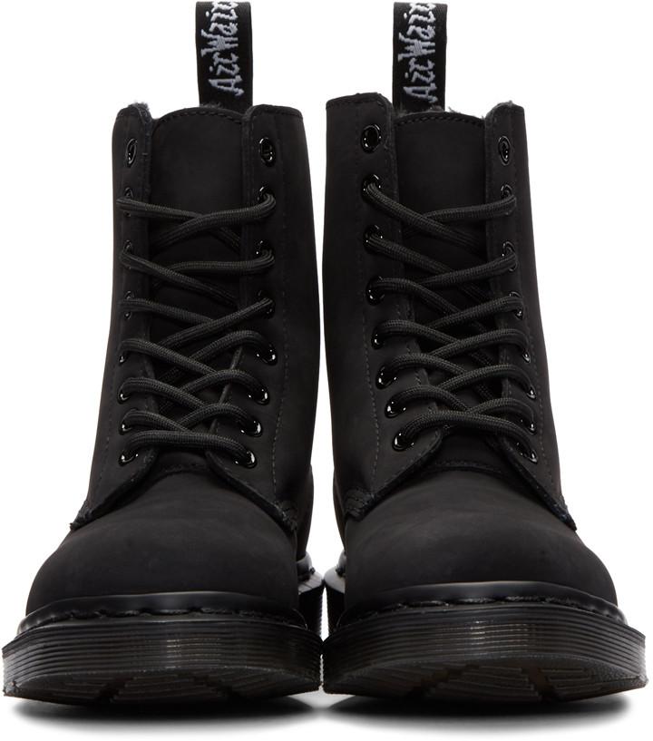 1460 mono fur lined black Dr Martens Boots & Shoes Sale
