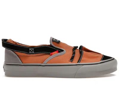 Pre-owned Vans Men's  Vault Slipon Vr3 Lx Nicole Mclaughlin Gardening Tote Sneakers In Grey/brown In Multi