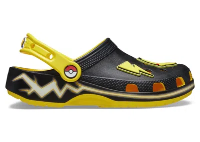 Pre-owned Crocs Classic Clog Pokémon Pikachu (2024) Sneakers In Lemon