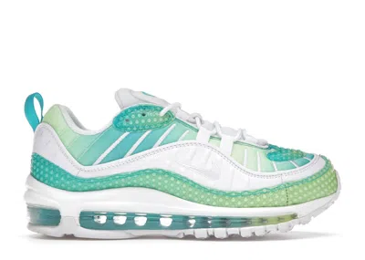 Pre-owned Nike Air Max 98 Bubble Pack (women's) Sneakers In Oracle Aqua/barely Volt/white