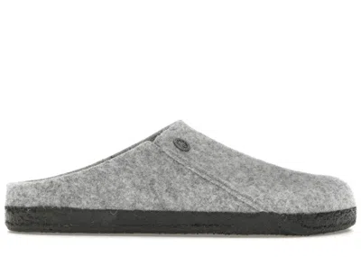 Pre-owned Birkenstock Zermatt Shearling Clog Wool Felt Sneakers In Light Gray