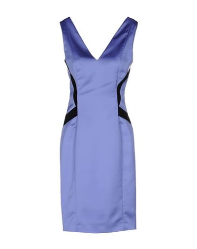 Shop Just Cavalli Knee-length Dress In 紫色