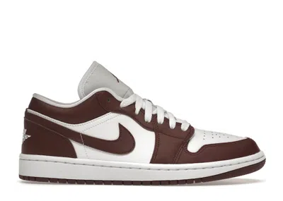 Pre-owned Jordan 1 Low (women's) Sneakers In White/team Red