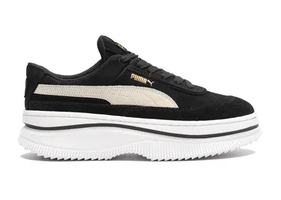 Pre-owned Puma Deva Suede Black (women's) Sneakers In  Black/marshmallow In Multi