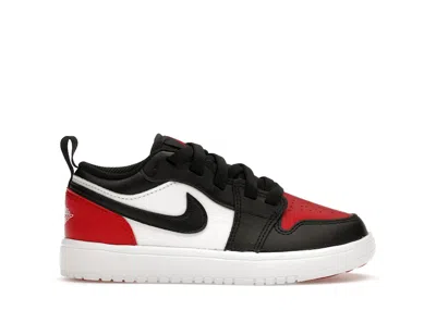 Pre-owned Jordan 1 Retro Low Alt Bred Toe 2.0 Sneakers In White/varsity Red In Multi