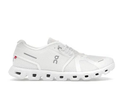 Pre-owned On Running Cloud 5 (women's) Sneakers In All White