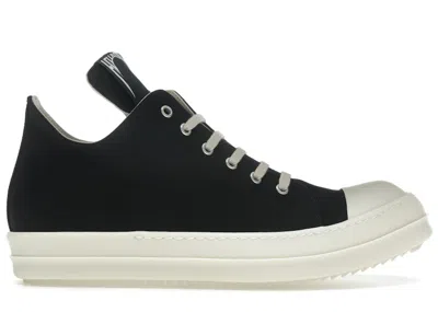 Pre-owned Rick Owens Men's  Hollywood Drkshdw Low Sneakers In Black/milk In Multi