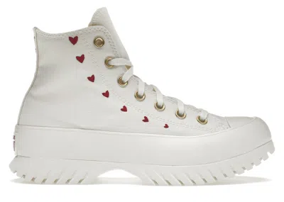 Pre-owned Converse Chuck Taylor All Star Lugged 2.0 Platform Valentine's Day Hearts (2023) (women's) Sneakers In Egret/