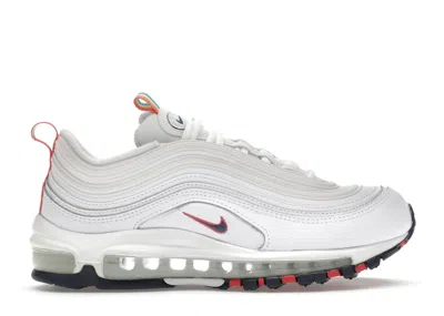 Pre-owned Nike Air Max 97 Pull Tabs (women's) Sneakers In White/thunder Blue/green Noise In Multi
