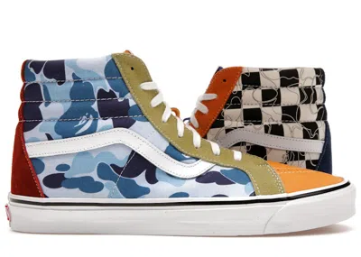 Pre-owned Vans Men's  Sk8hi Dx Bape Camo Sneakers Inin In Multi