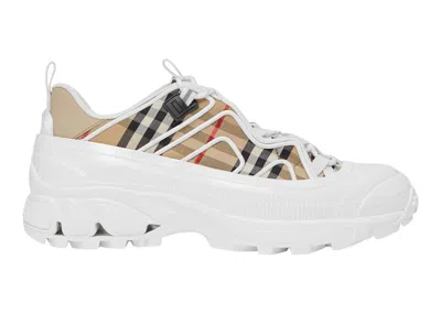 Pre-owned Burberry Arthur (women's) Sneakers In Archive Beige/white In Multi