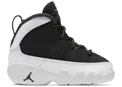 Pre-owned Jordan 9 Retro Sneakers In Black/summit White/metallic Gold