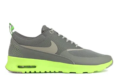 Pre-owned Nike Air Max Thea (women's) Sneakers In Mercury Grey/mine Grey/flash Lime In Multi