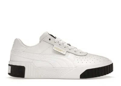 Pre-owned Puma Cali White Black (women's) Sneakers In  White/ Black In Multi