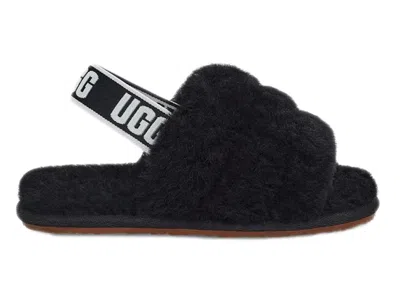 Pre-owned Ugg Fluff Yeah Slide (toddler) Sneakers In Black