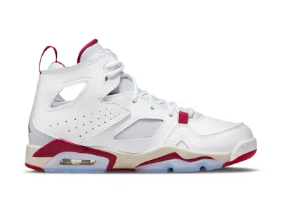 Pre-owned Jordan Flight Club 91 Mystic Hibiscus Sneakers In White/pure Platinum/sail