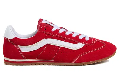 Pre-owned Vans Men's  Super Lowpro Sneakers In Racing Red