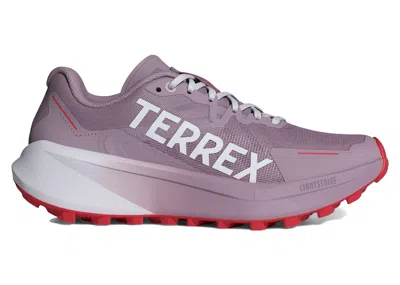 Pre-owned Adidas Originals Terrex Agravic 3 Trail (women's) Sneakers In Preloved Fig/cloud White/pure Ruby