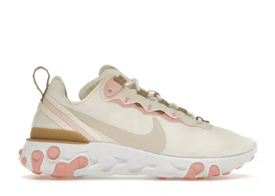 Pre-owned Nike React Element 55 (women's) Sneakers In Light Orewood Brown/parachute Beige/phantom In Multi